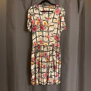 Vintage - Floral Midi Dress